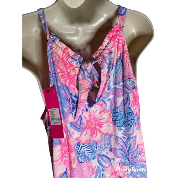 LILLY PULITZER SAIRA DRESS SZ LARGE SNAPPY TURTLE PINK ISLE NEW W/TAGS - Picture 6 of 10